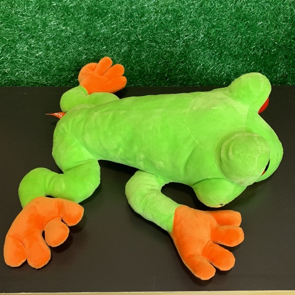 Wild Republic Europe Denmark Green Red Eyed Tree Frog 🐸 13’in - Picture 8 of 13